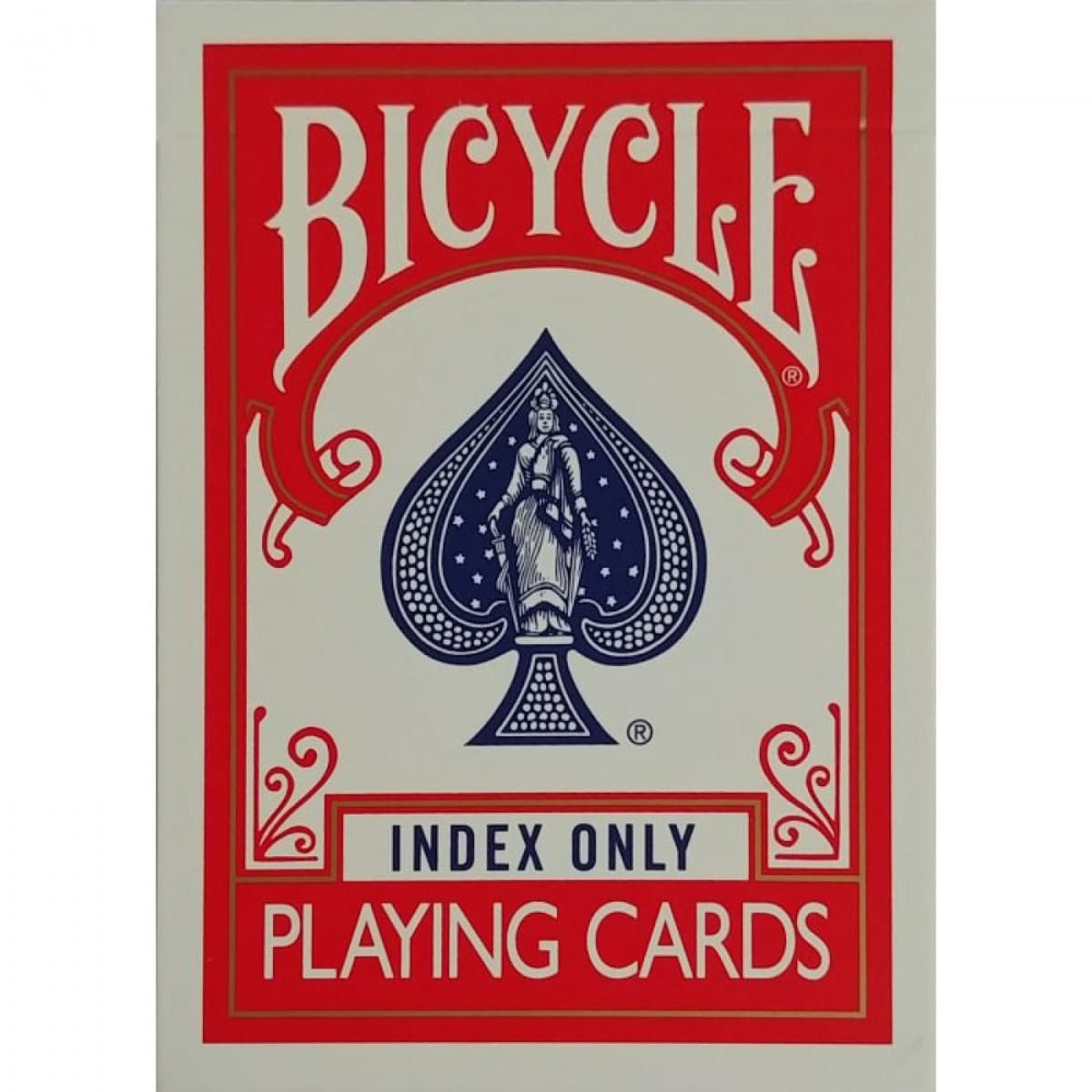 Игральные карты BICYCLE INDEX ONLY RED специальные - купить с доставкой ...