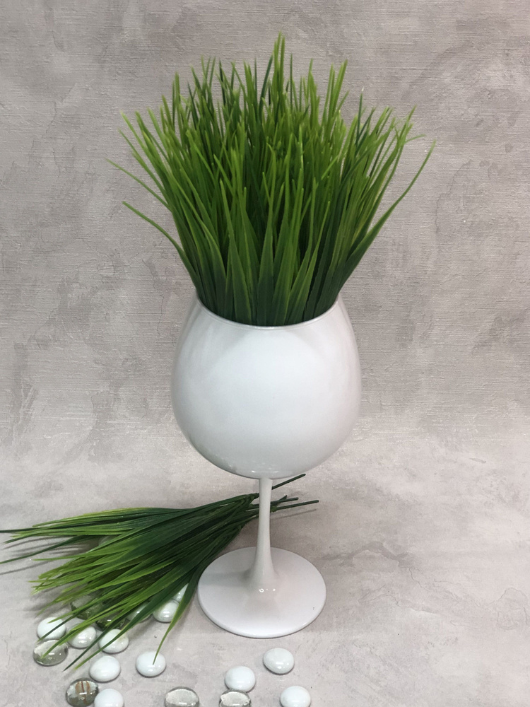 Купить Композиция из искусственных растений и цветов в стеклянном кашпо.Высота композиции с кашпо 38 см, Уютное счастье, цвет белый, зеленый повыгодной цене в интернет-магазине OZON.ru (720250017)