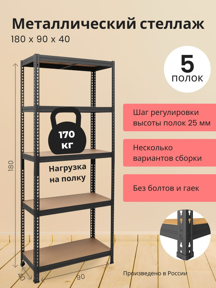 Стеллаж металлический без болтов