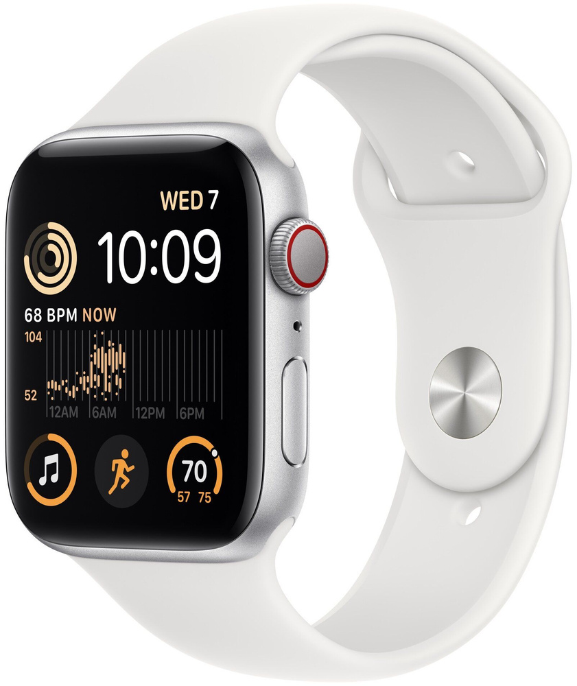 Умные часы Apple Watch SE (Gen 2) GPS, 44 мм, Aluminium, Silver