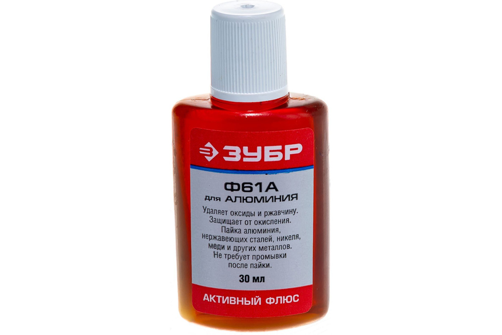 Флюс Ф61А для алюминия Зубр, 30 мл - купить с доставкой по выгодным ...