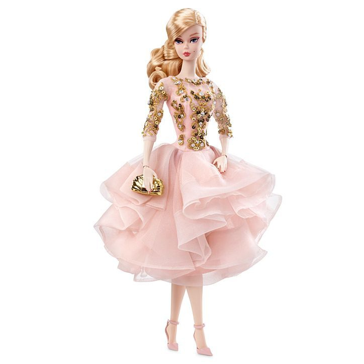 Barbie Blush and Gold Cocktail Dress OZON 742560930