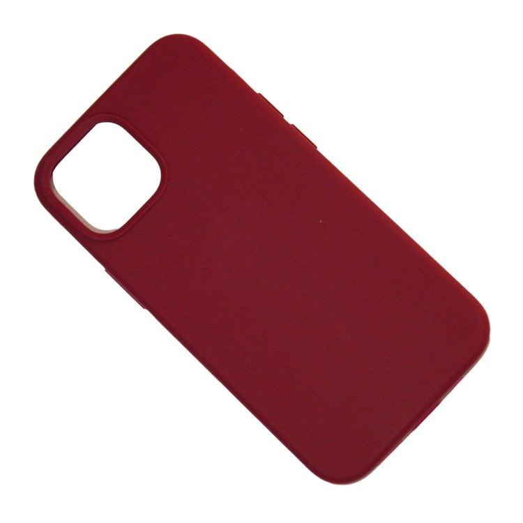 Чехол для iPhone 13 mini силиконовый Soft Touch <бордовый> (премиум) #1