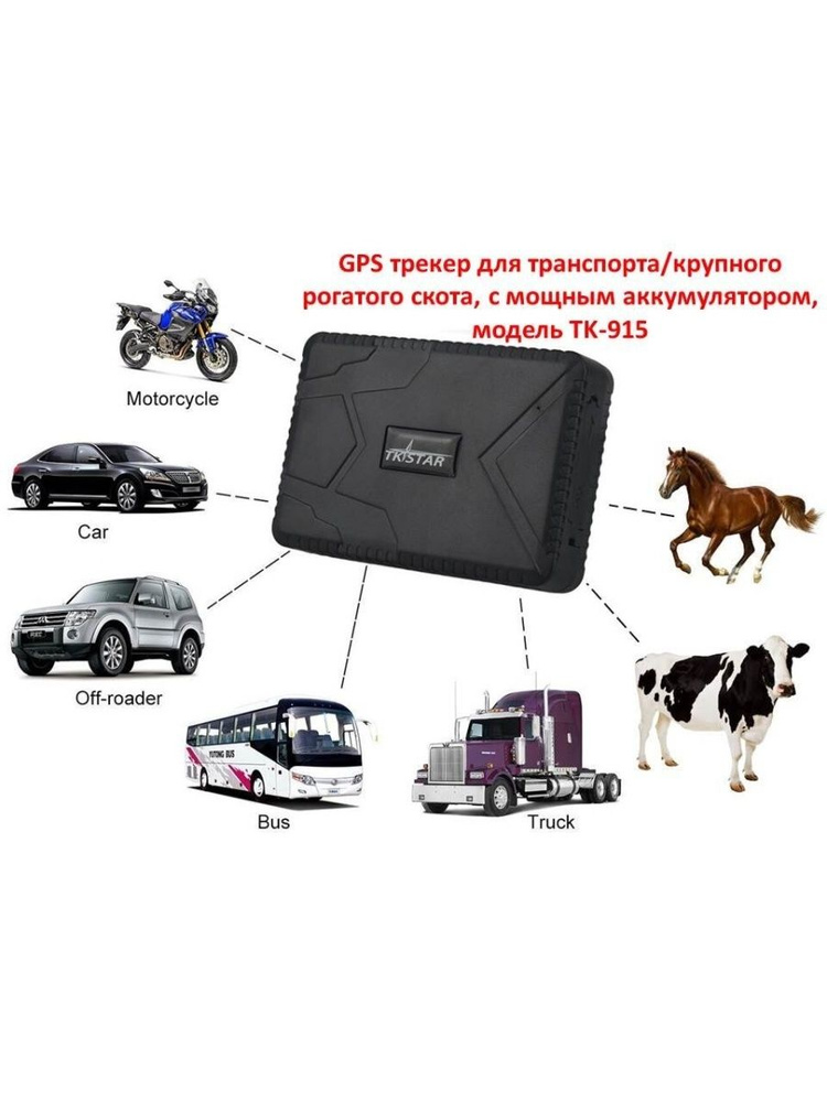GPS-трекер TK STAR TK-STAR TK915, 10 000 мАч, до 180 дней, защита от ...