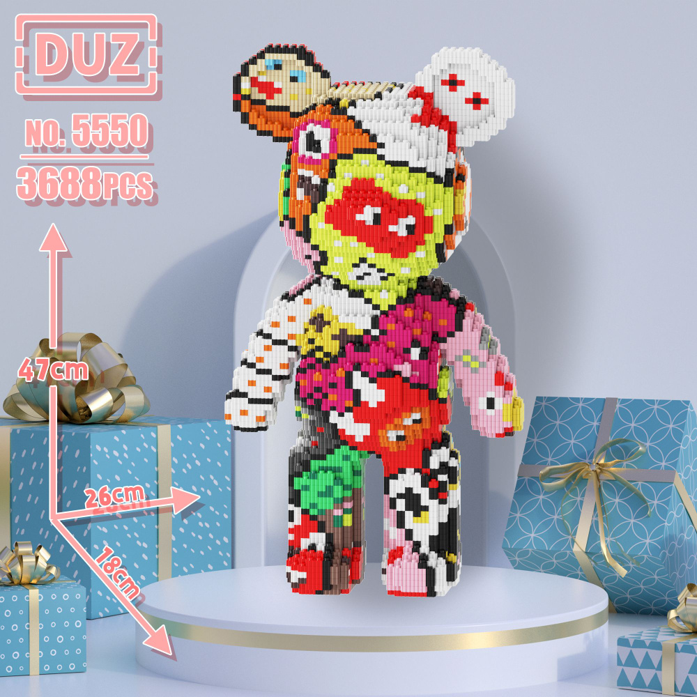 DUZ конструктор /3D KAWS игрушка-медведь, лего совместимый - купить с ...