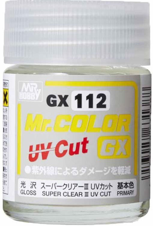 краска художественная т.м. MR.HOBBY 18мл Super Clear 3 UV CUT Gloss #1