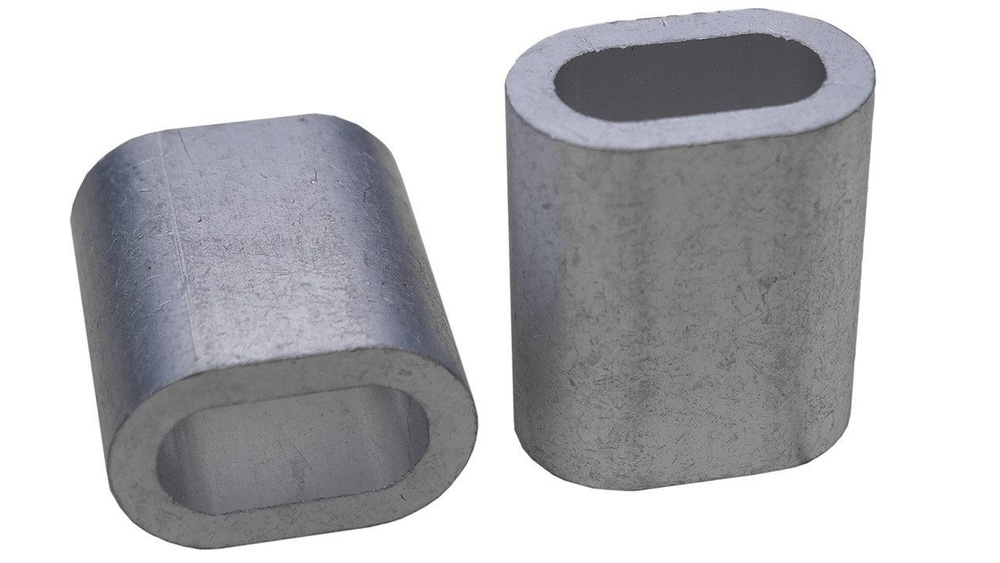 Зажим для стальных канатов алюминиевый DIN 3093 4 мм ,( 10 шт.)  #1