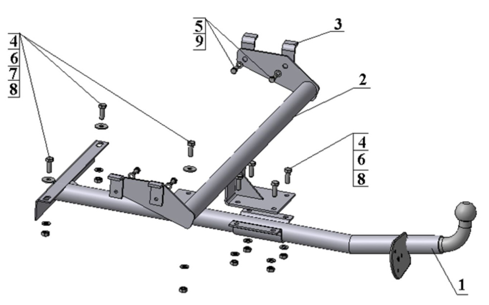 ФаркопAvtoS купить по выгодной цене в интернет-магазине OZON (852758319)