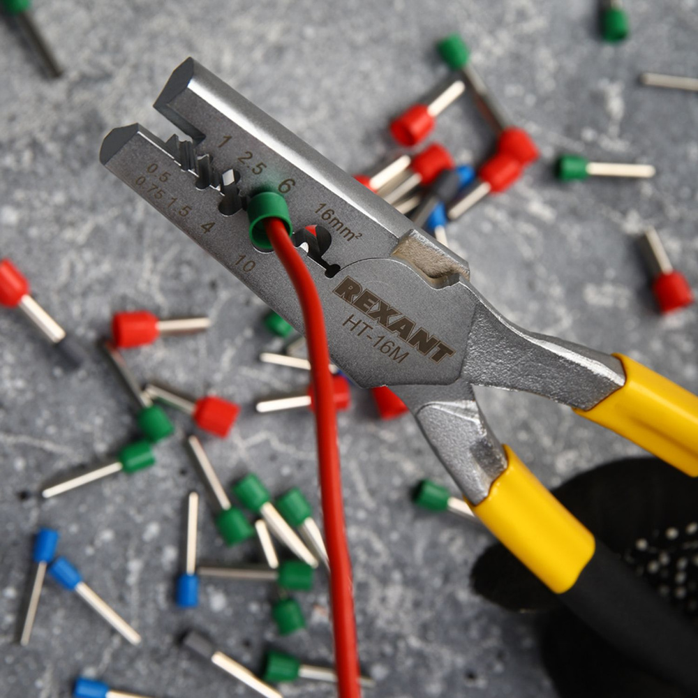 пресс-клещи обжимные 0,5-16 мм2 (HT-16M) REXANT - купить с доставкой по ...