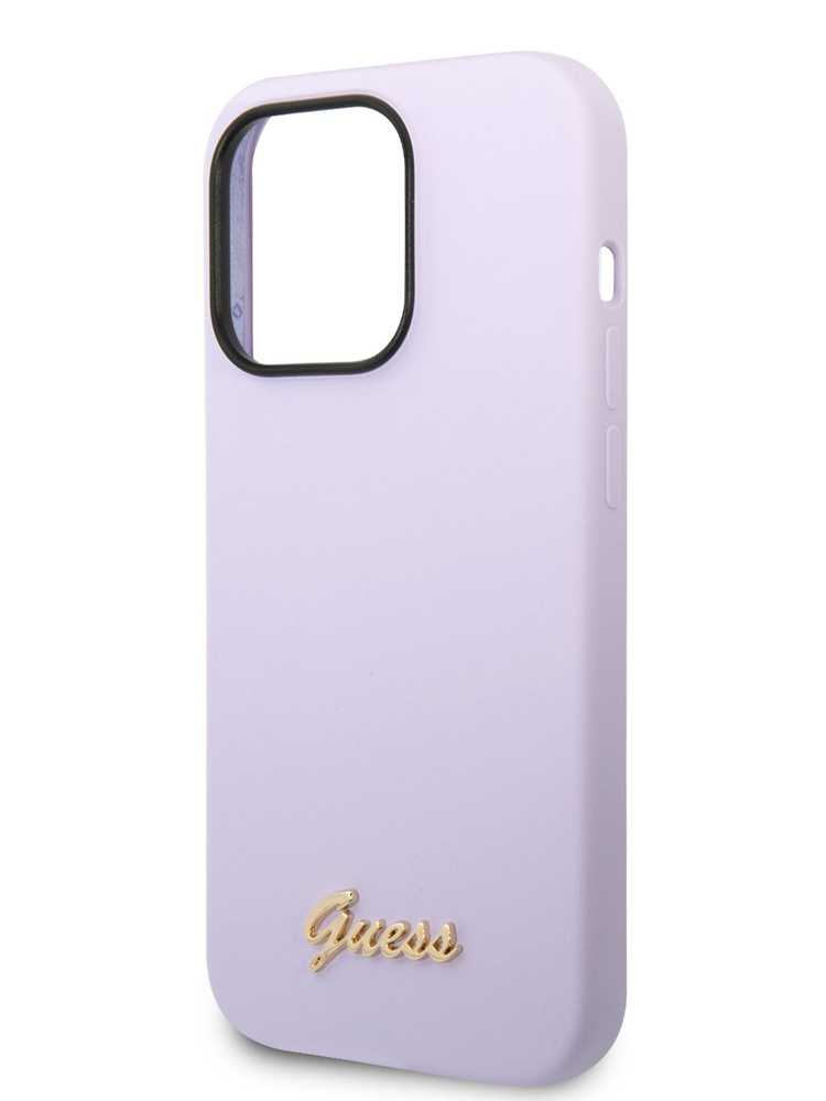 Чехол Guess Liquid silicone на Apple iPhone 14 Pro Max / для Айфон 14 Про Макс, силиконовый с эффектом #1