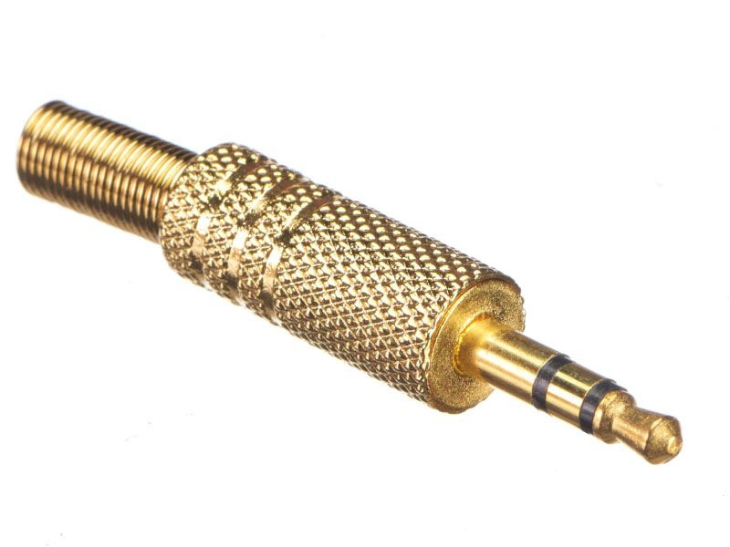 Штекер 3.5 стерео (золотой), Netko, 2 шт - купить с доставкой по ...