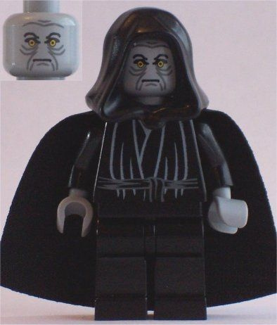 Lego Star Wars Emperor Palpatine Light Bluish Gray Head Light Bluish Gray Hands sw0124 OZON 1297013895