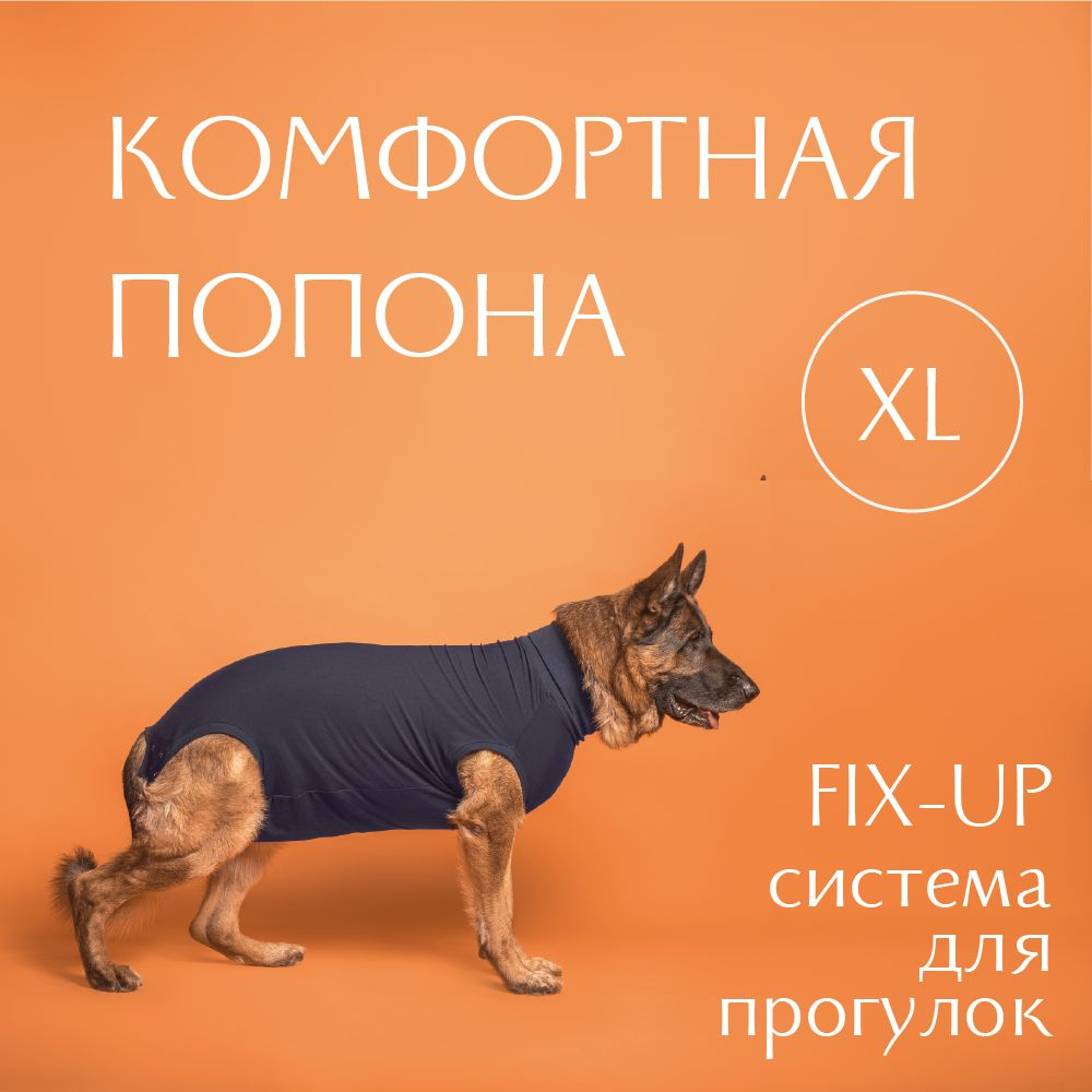 Попона для собак послеоперационная - XL. С сиcтемой Fix-Up - купить с  доставкой по выгодным ценам в интернет-магазине OZON (865079197)