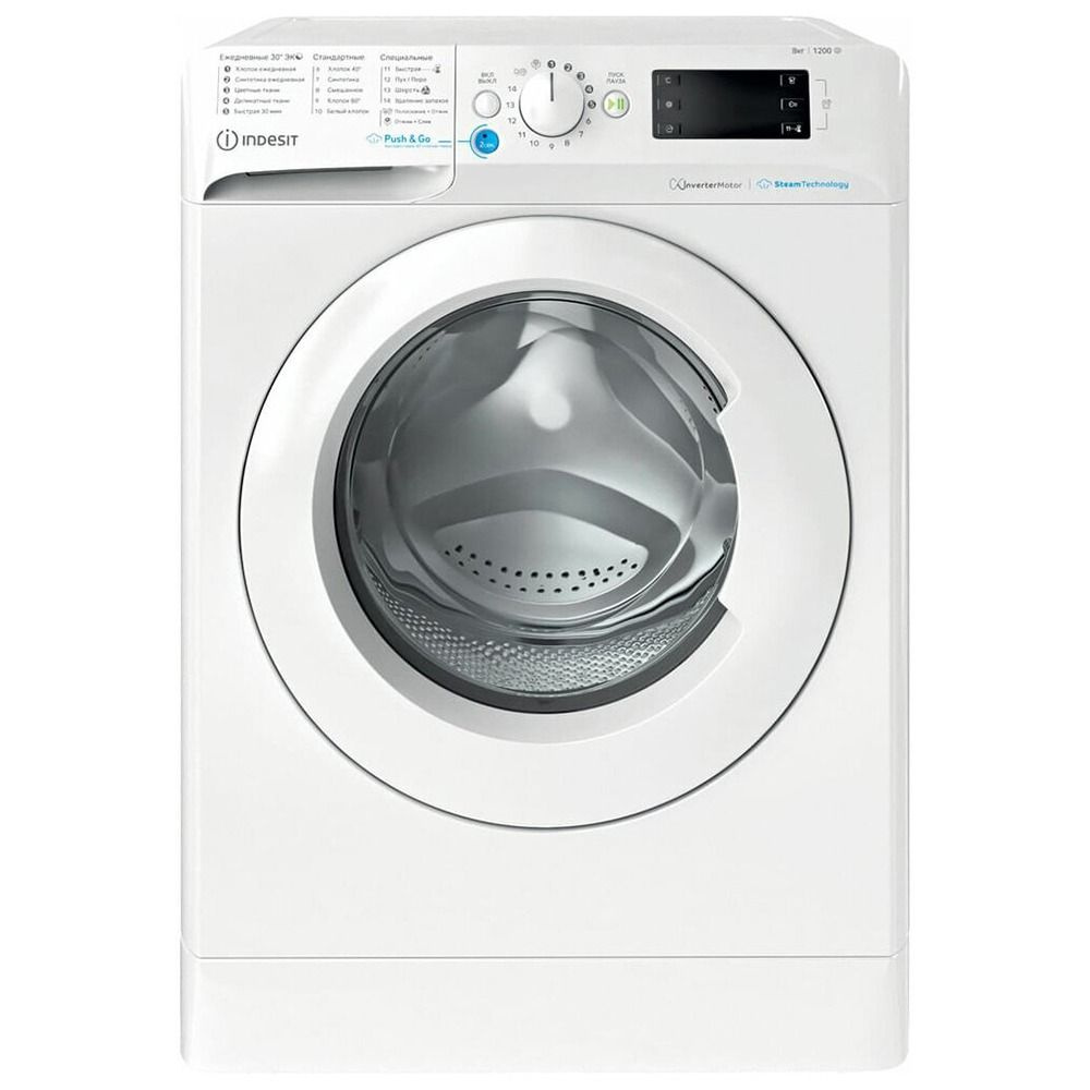 Стиральная машина Indesit BWSE 81293X WWV, белый - купить по выгодной цене  в интернет-магазине OZON (870125582)