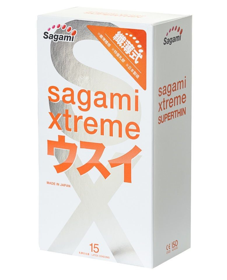 Ультратонкие презервативы Sagami Xtreme Superthin - 15 шт. #1