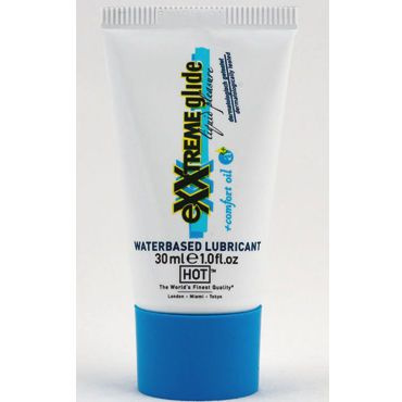 Hot Exxtreme Glide Waterbased, 30 мл. Смазка для анального секса на водной основе  #1