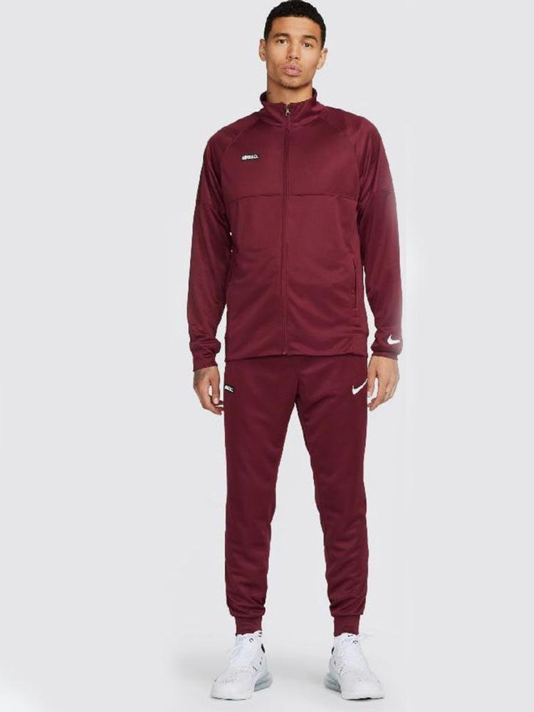 Burgundy nike tracksuit best sale