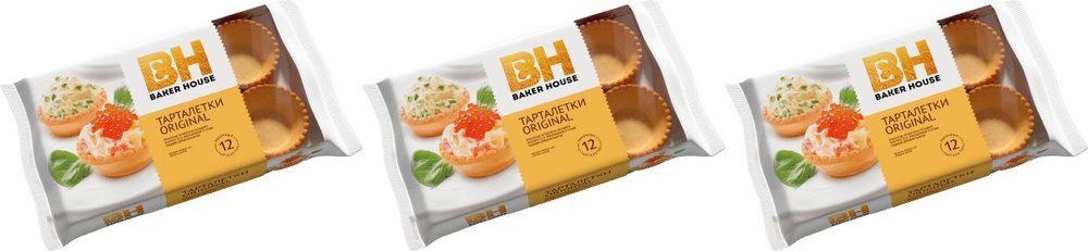 Тарталетки Baker House, комплект: 3 упаковки по 180 г #1
