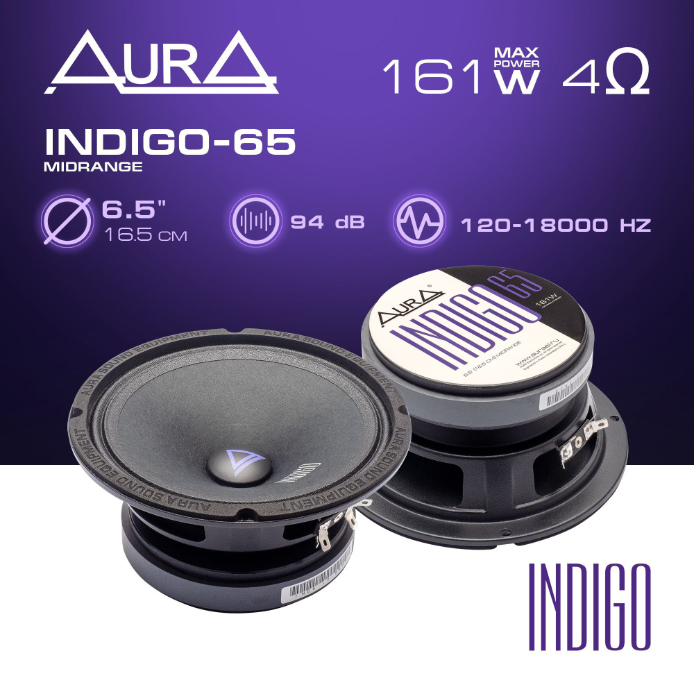 Эстрадная акустика AurA INDIGO-65 - купить по выгодной цене в  интернет-магазине OZON, гарантия 1 год (905543052)