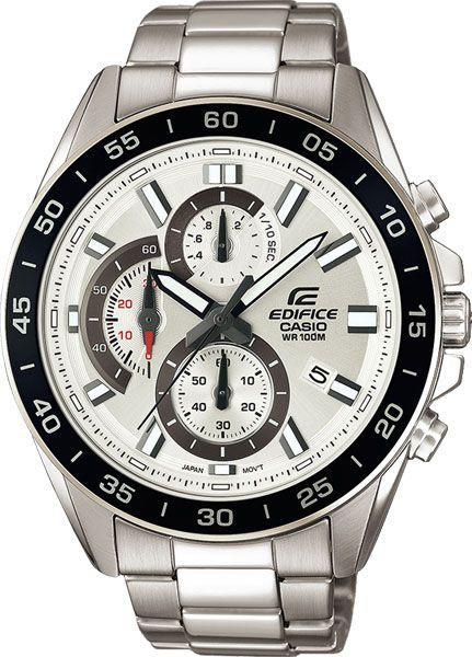 Мужские Японские часы Casio Edifice EFV-550D-7A из нержавеющей стали с хронографом  #1