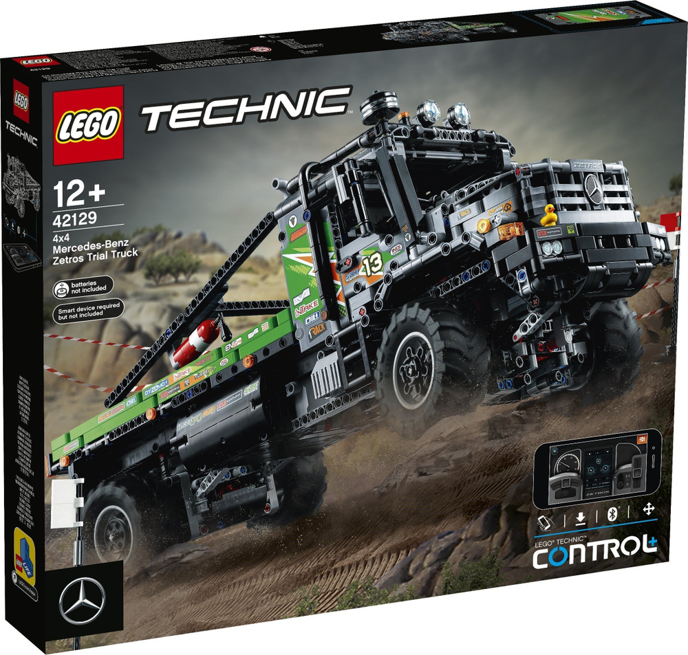 Конструктор LEGO Technic Полноприводный грузовик-внедорожник Mercedes-Benz  Zetros 42129 - купить с доставкой по выгодным ценам в интернет-магазине  OZON (955250281)