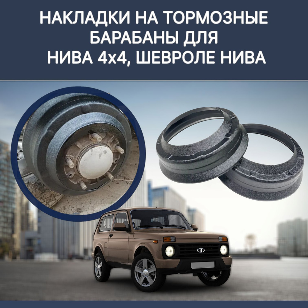 Накладки на тормозные барабаны Нива 4х4, Lada Niva, Chevrolet Niva комплект  / Защитные кожухи тормозных барабанов купить по низкой цене в  интернет-магазине OZON (794898997)