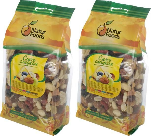 Фруктово-ореховая смесь Natur Foods сладкая, комплект: 2 упаковки по 450 г  #1