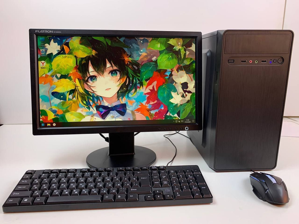 Моноблок 19" Компьютерс Компьютер Intel 4 ядра/GT-610/4G/SSD-128 ...