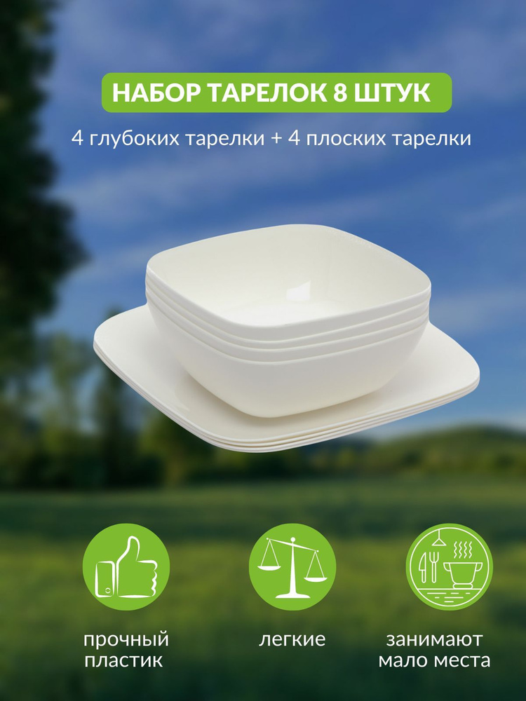 Тарелка десертная Альтернатива, Пищевой пластик, диаметр 22 см - купить ...
