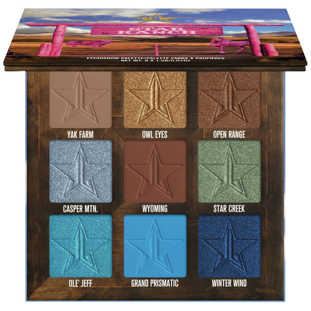 Палетка теней Jeffree Star - Mini Star Ranch Palette - купить с доставкой  по выгодным ценам в интернет-магазине OZON (934717358)