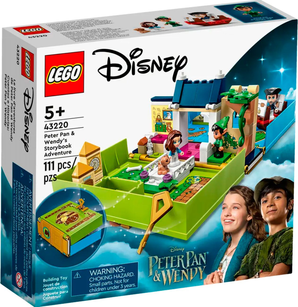 Конструктор LEGO Disney Приключение Питера Пэна и Венди 43220 - купить с  доставкой по выгодным ценам в интернет-магазине OZON (980817698)