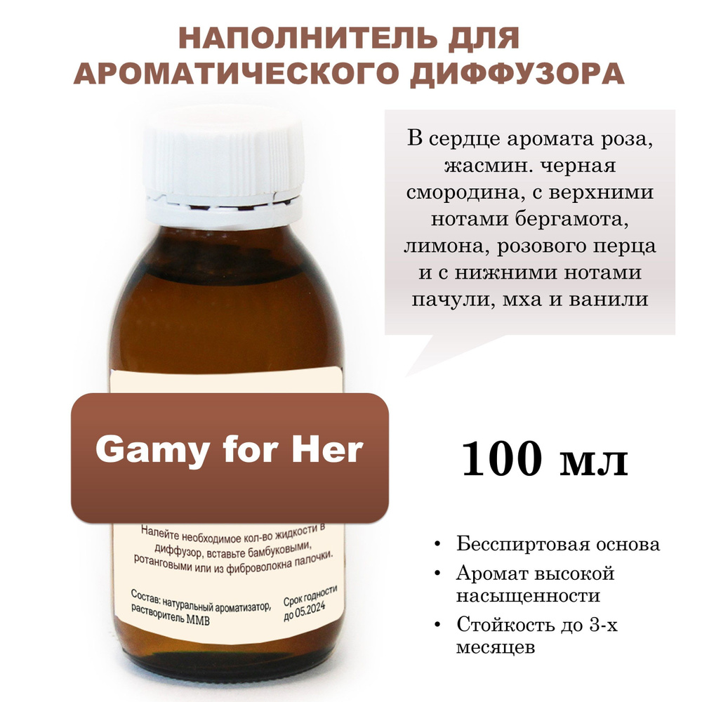 Наполнитель для ароматического диффузора - Gamy for Her #1