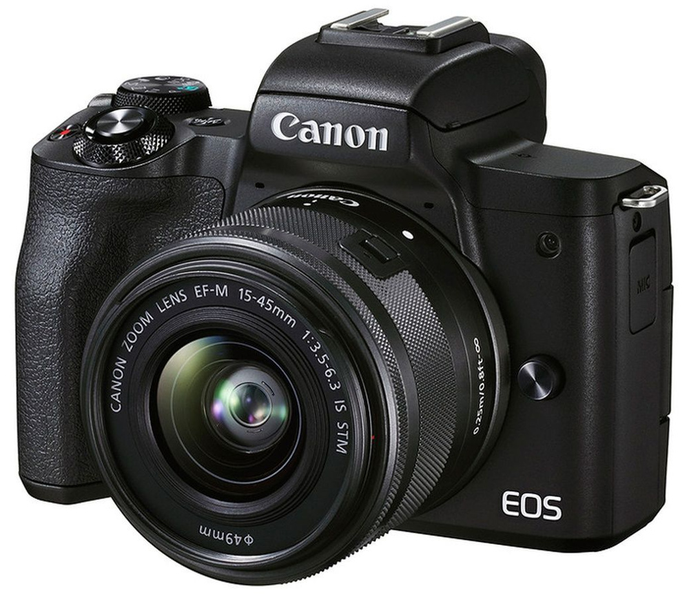 Беззеркальный фотоаппарат Canon EOS M50 Mark II kit EF-M 15-45mm f/3.5-6.3 IS STM черный (  #1