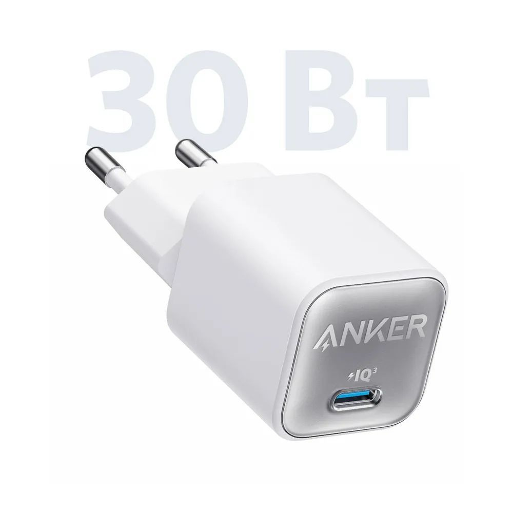 Сетевое зарядное устройство Anker A2147, 30 Вт, USB Type-C, Power Delivery  - купить по выгодной цене в интернет-магазине OZON (955567601)