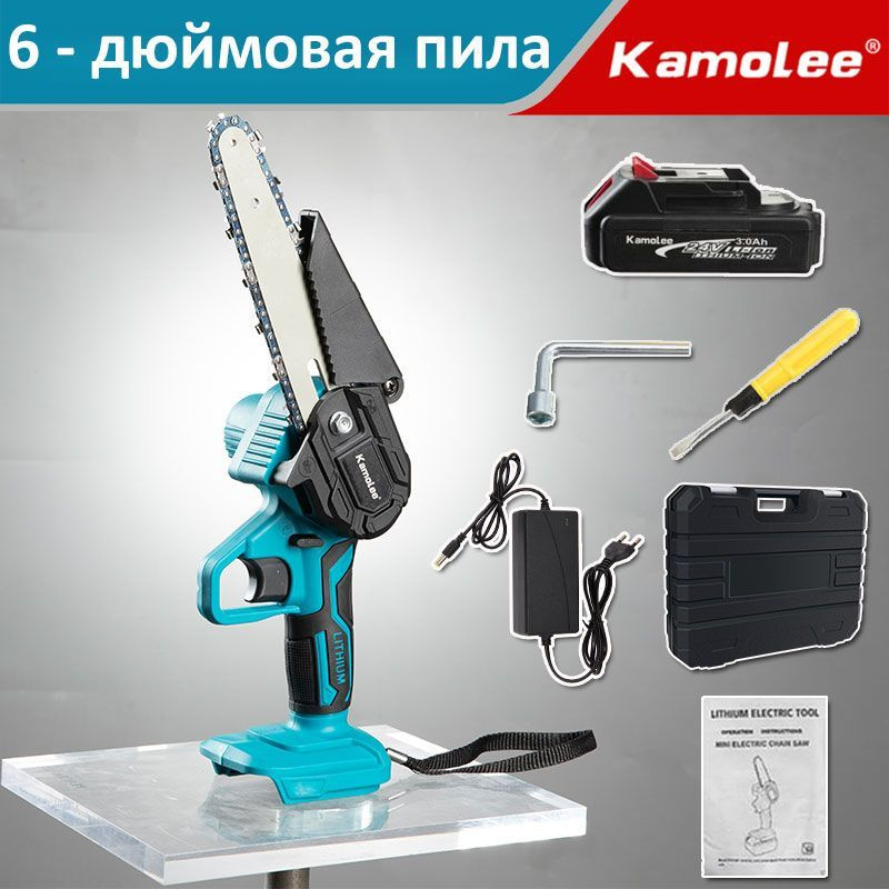 6 - дюймовая бесщеточная бензопила 24V садовый нож электрический ...