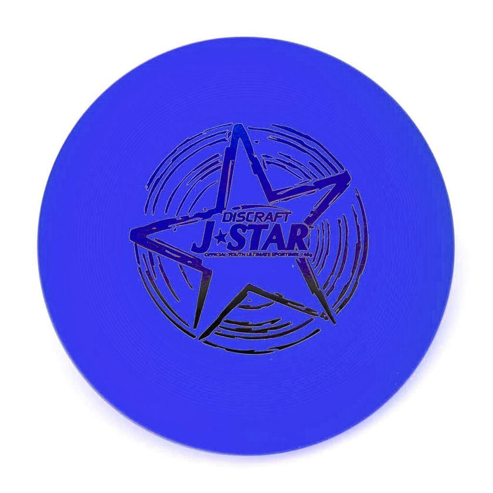 Диск Фрисби Discraft J-Star JUNIOR синий (145 гр) для юниоров, летающая тарелка-фрисби для детей  #1