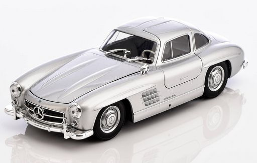 Машинка металлическая Bburago 1/24 Collezione (B) w/o stand - MERCEDES BENZ 300 SL (1954)18-22023 серебро #1