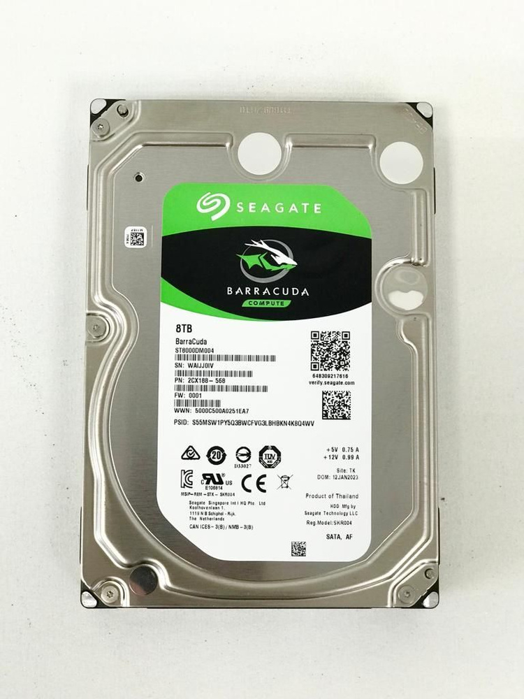HDD 8TB Seagate Barracuda ST8000DM004 ② Внутренний жесткий диск Seagate Barracuda ST8000DM004 HDD 8 ТБ