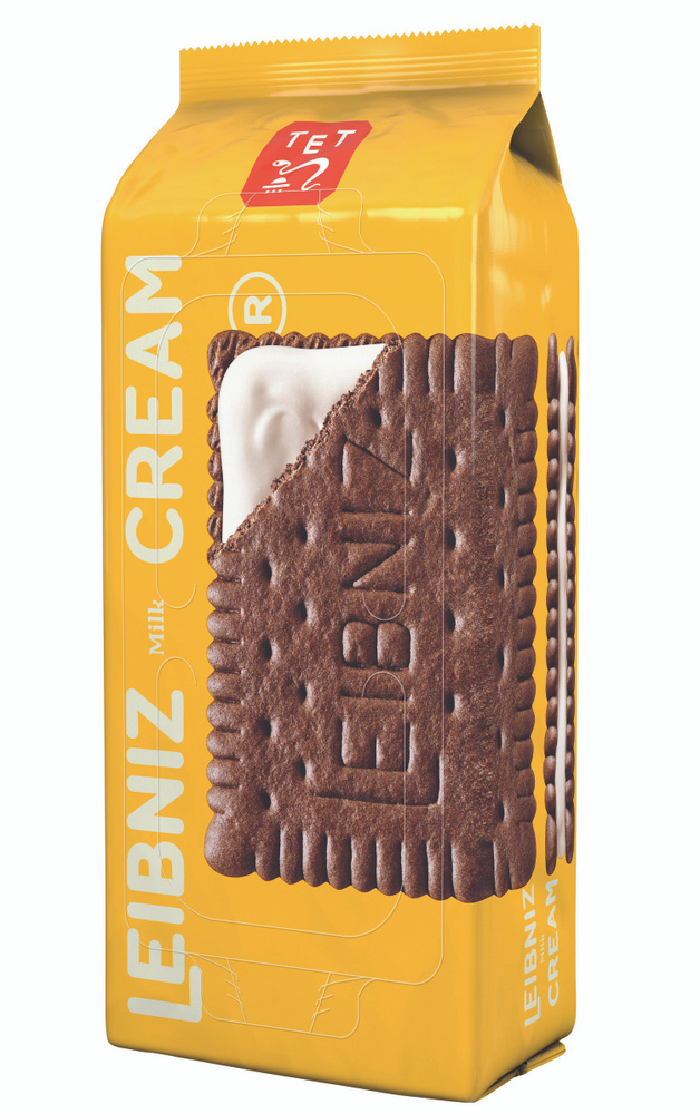 Какао печенье -сэндвич Leibniz Cream Milk, с молочным кремом, 190гр.  #1