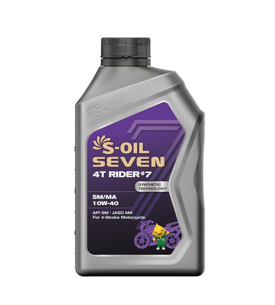 Масло моторное S-OIL SEVEN RIDER#7 SM/MA 10W-40 1 л E108005