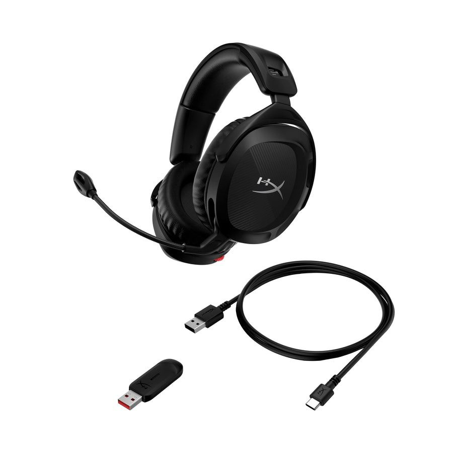 HyperX Наушники беспроводные с микрофоном Cloud Stinger 2 Wireless,  Радиоканал, USB, черный