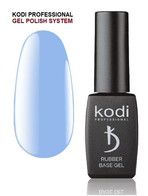 Kodi professional Color Rubber Base Gel Blue Sky / Цветная база для гель-лака 8ml, коллекция "MACARONS" #1