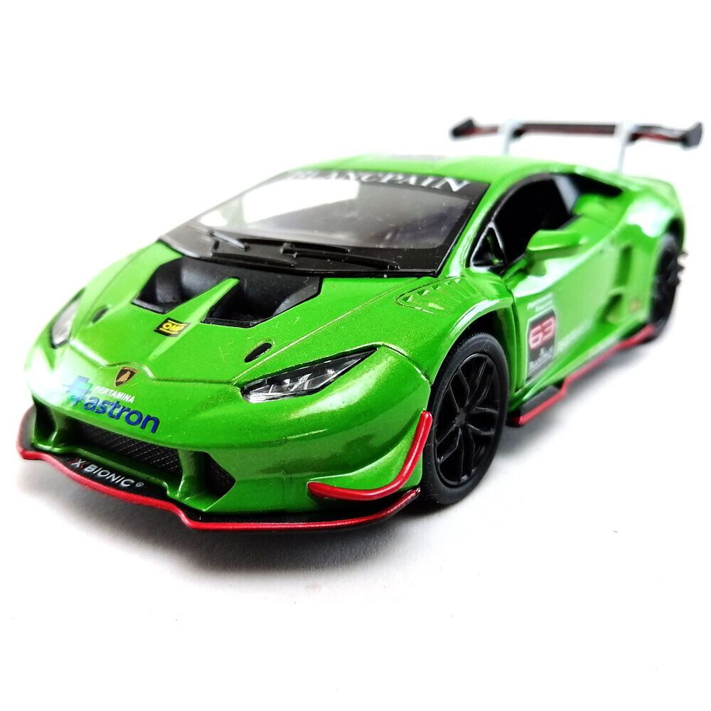 Машинка металлическая Ламборджини Хуракан Lamborghini Huracan LP620-2 Super  Trofeo Kinsmart 1:36 5389DKT инерционная, цвет Зеленый - купить с доставкой  по выгодным ценам в интернет-магазине OZON (340695680)