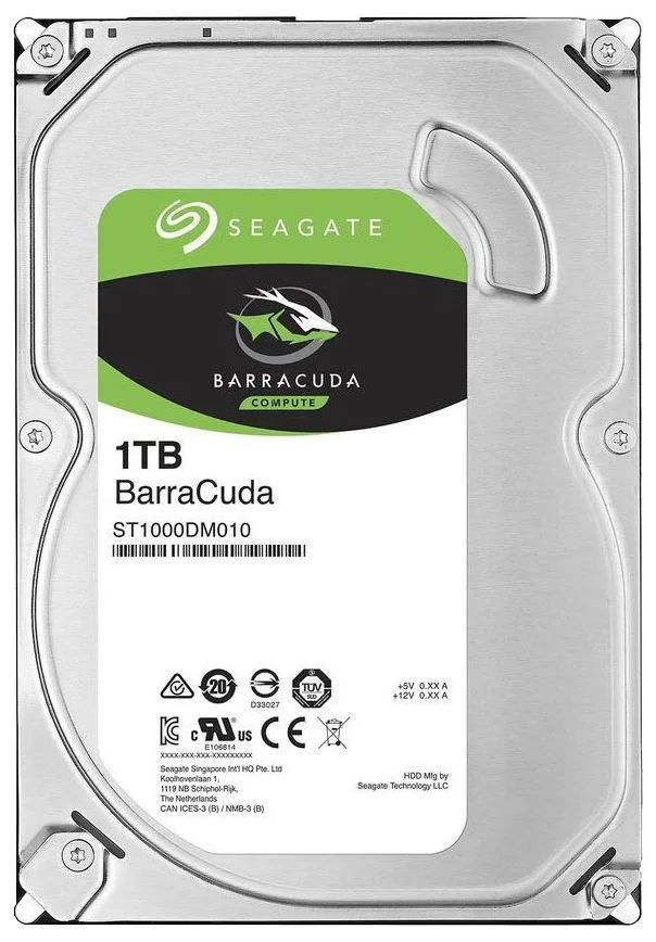 Seagate 1 ТБ Внутренний жесткий диск BarraCuda (ST1000DM010) (ST1000DM010)  #1