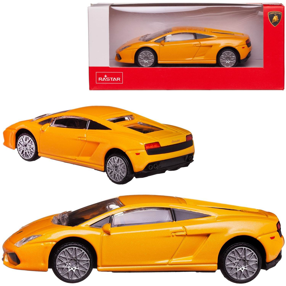 Машина металлическая Rastar масштаб 1:40, Lamborghini Gallardo LP560-4,  цвет желтый (34600Y) - купить с доставкой по выгодным ценам в  интернет-магазине OZON (1054539591)