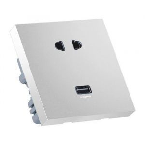 Умная Wi-Fi розетка Aqara Smart USB Wall Outlet H1 Gray (QBCZWG11LM) #1