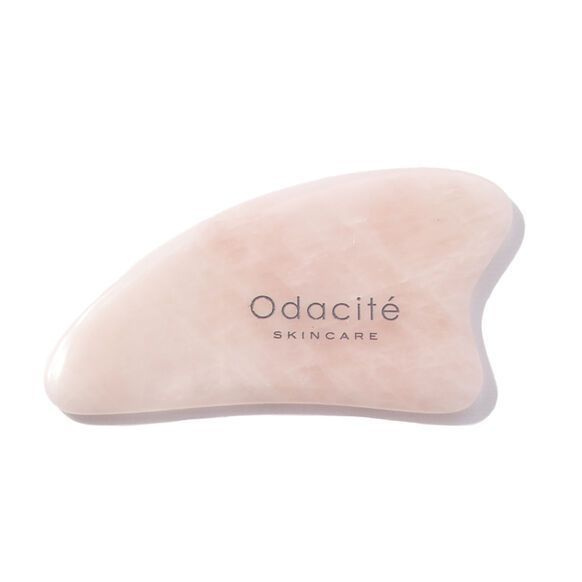 ODACITE Crystal Contour Gua Sha Rose Quartz Beauty Tool скребок гуаша из розового кварца  #1