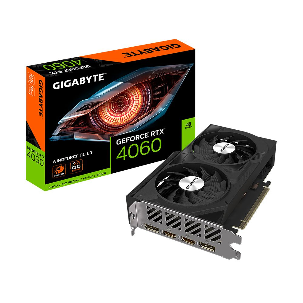 Видеокарта Gigabyte GeForce RTX 4060, 8 ГБ - купить по низким ценам в  интернет-магазине OZON (1074230768)