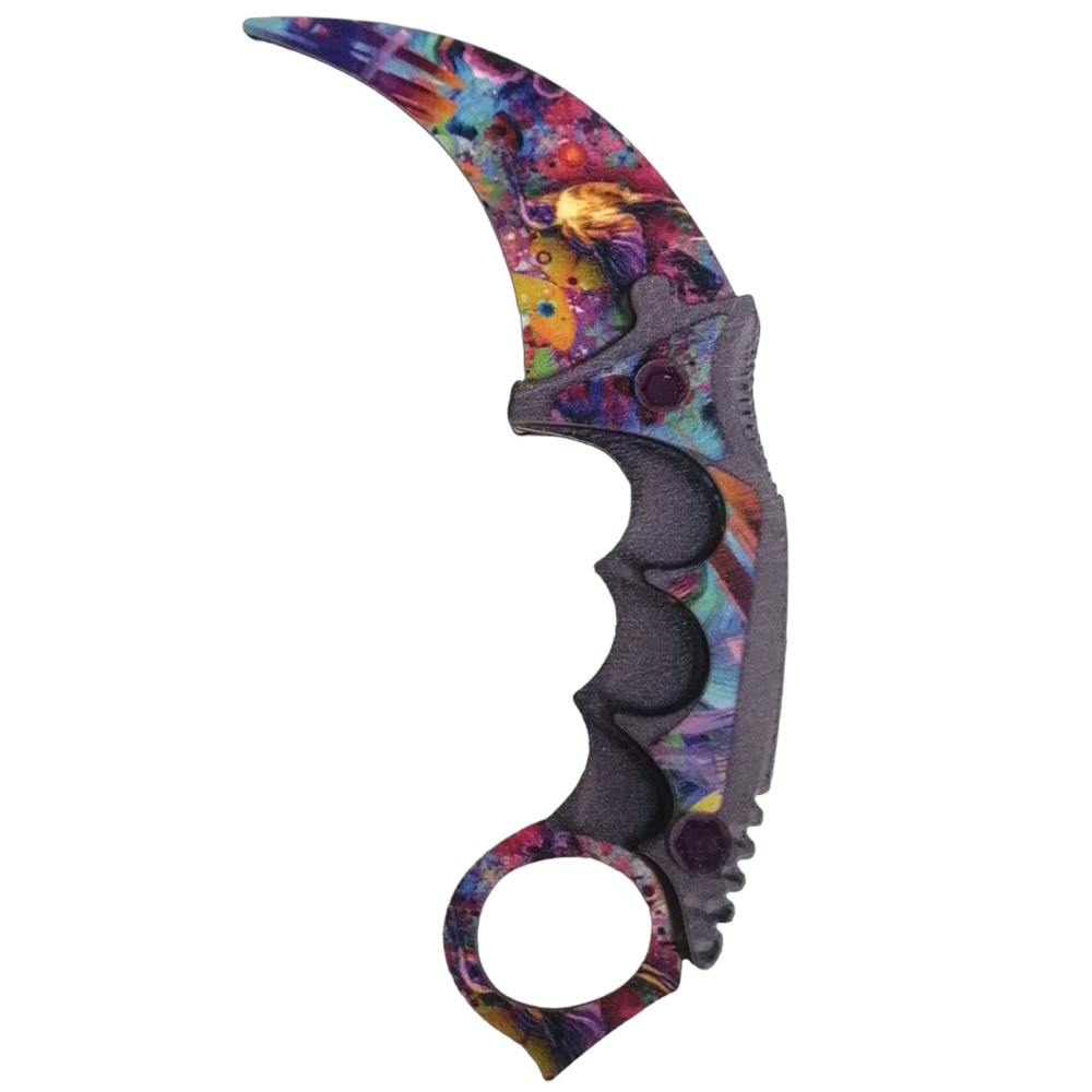 КС ГО Нож-клык керамбит из дерева Яркий принт - купить с доставкой по ...