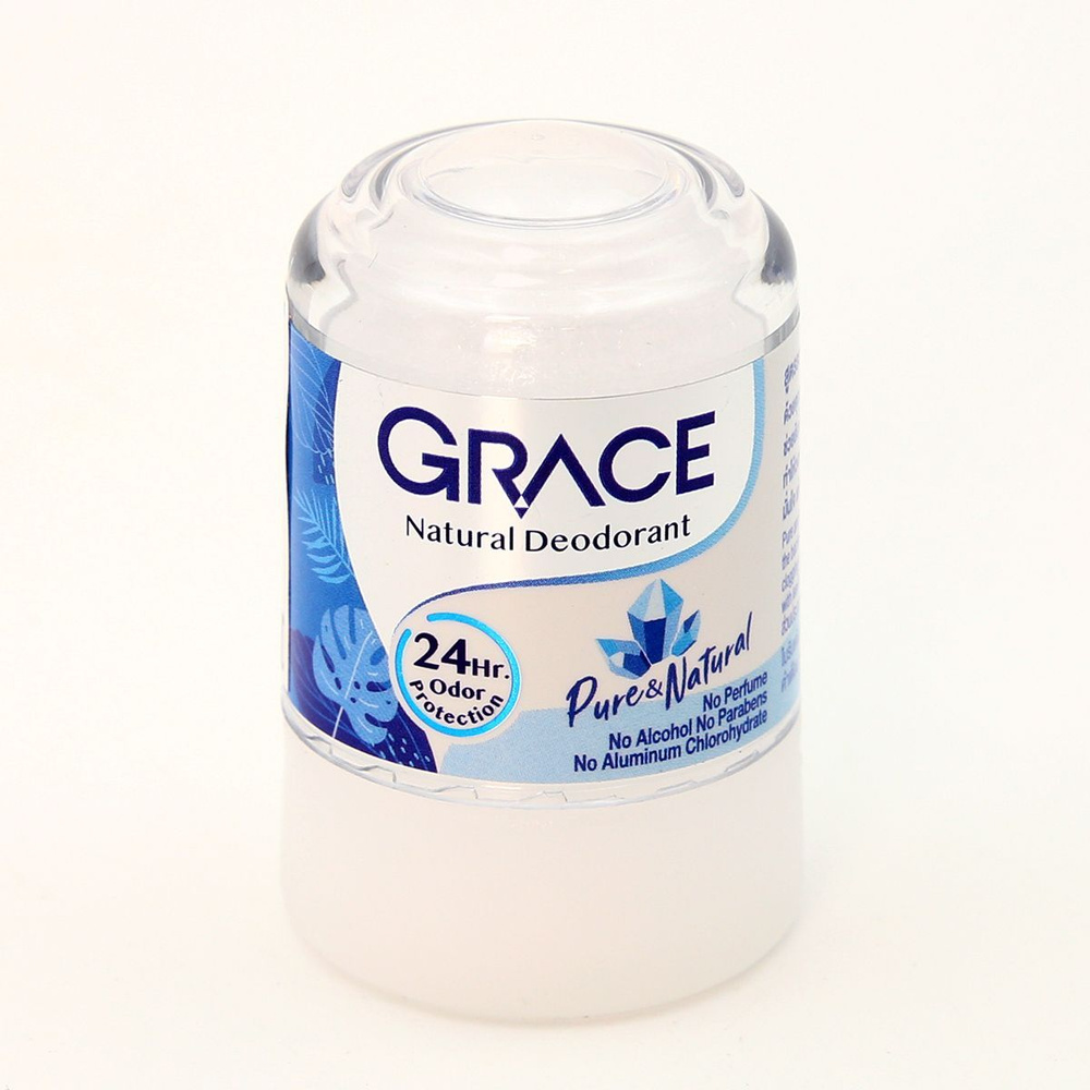Grace, Тайский минеральный дезодорант кристаллический, против пота и запаха, Натуральный, 50 гр.  #1